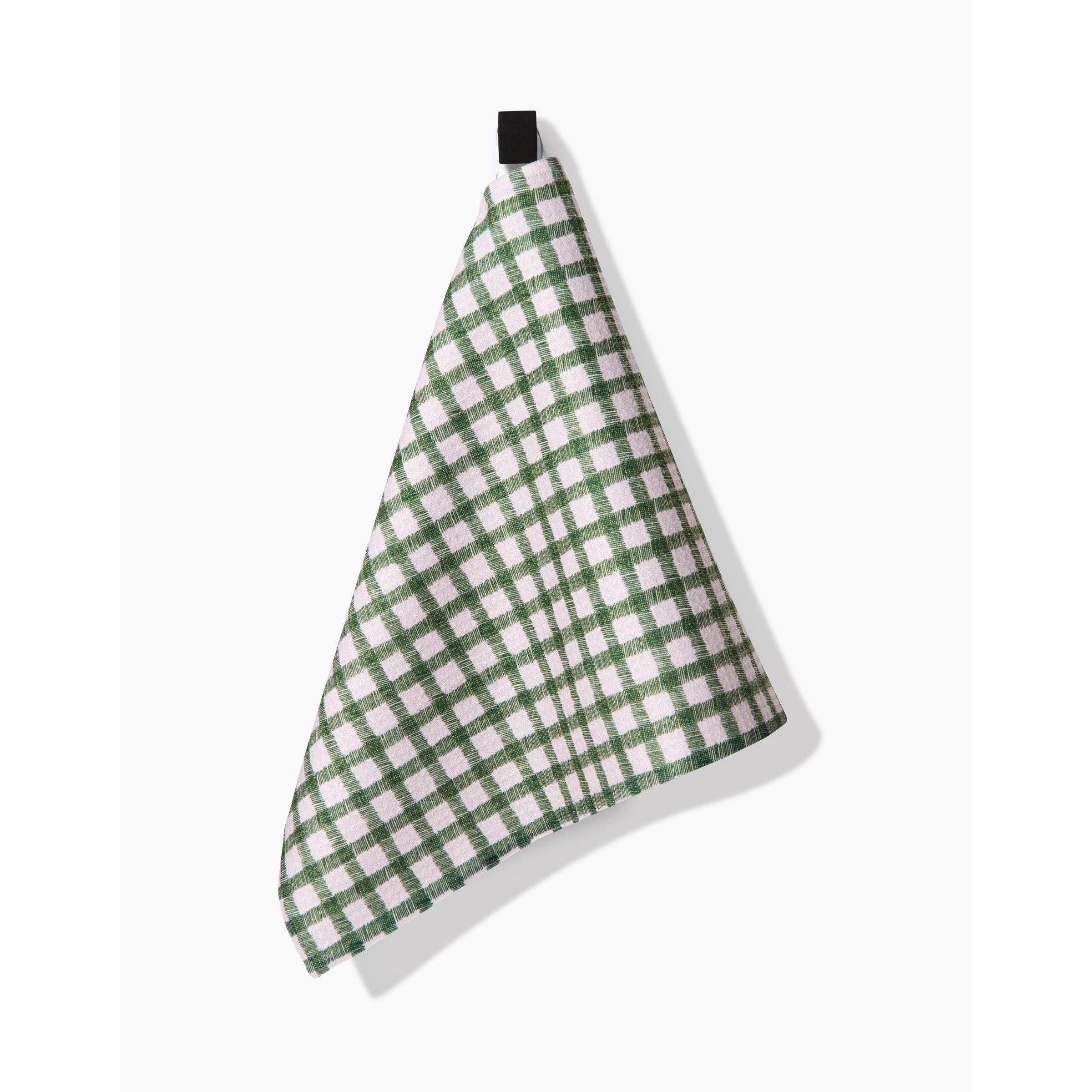 Geometry - Fireside Plaid Green Bar Towel