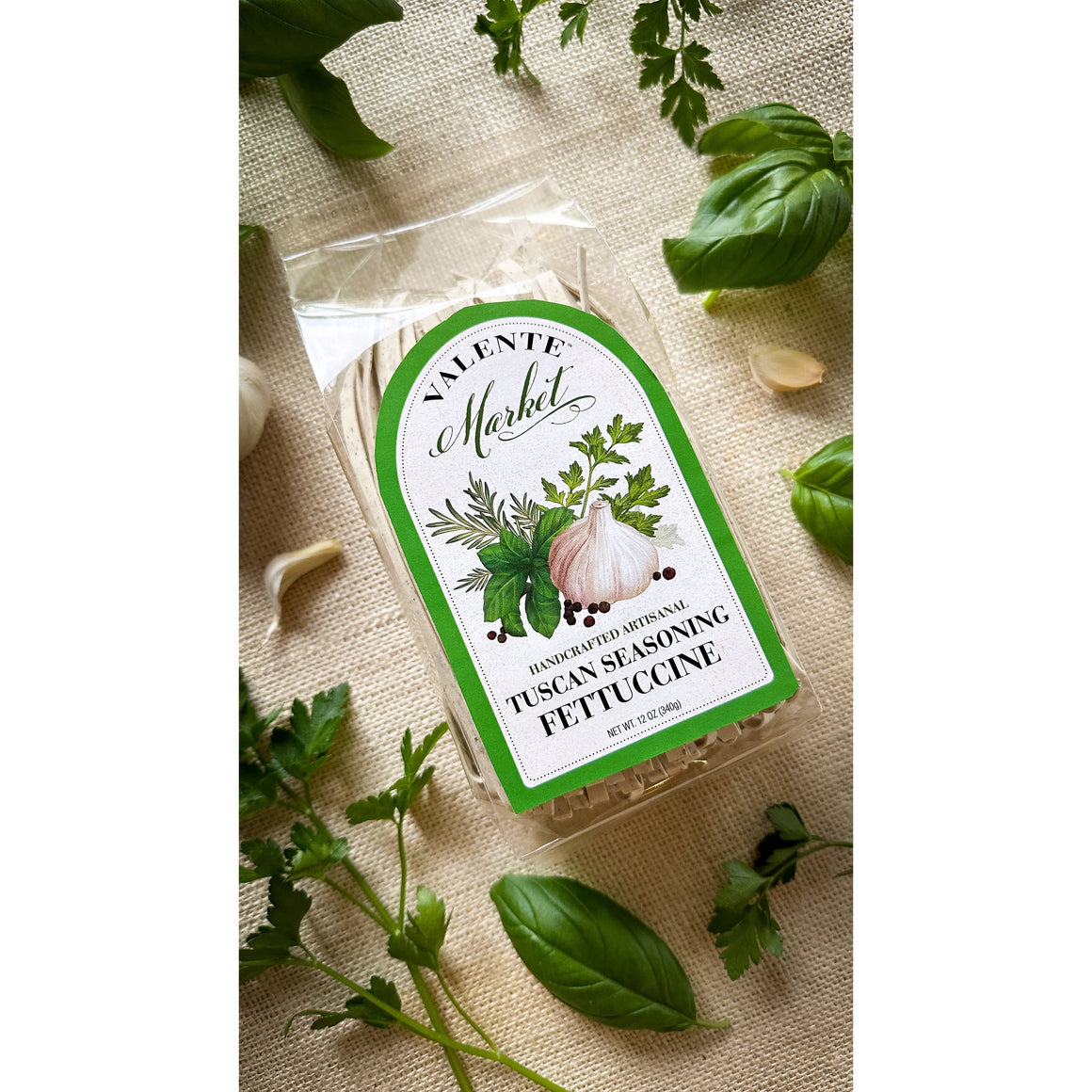 Valente Pasta | Tuscan Seasoning Fettuccine