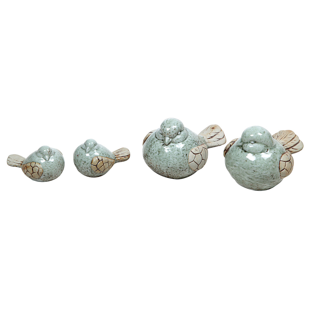 Aqua Stoneware Bird