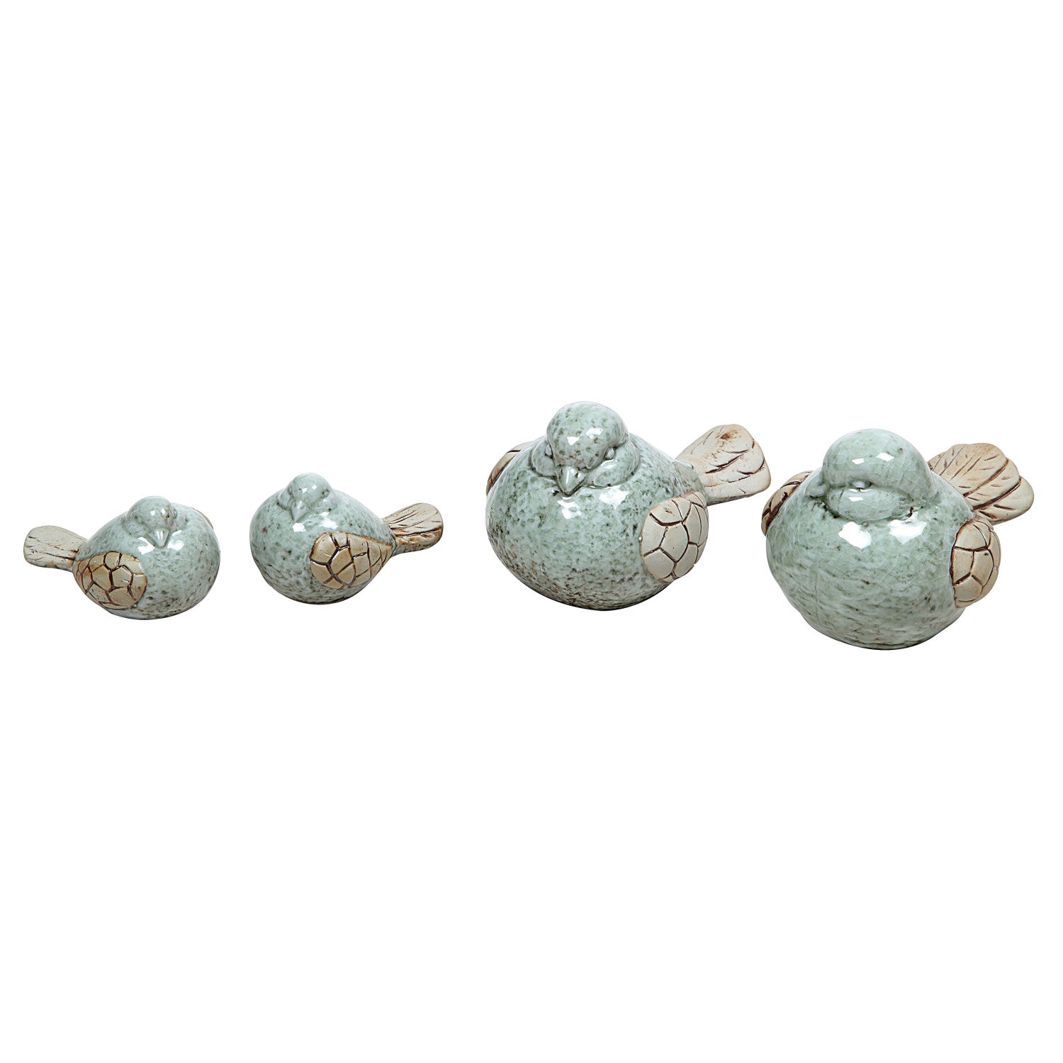 Aqua Stoneware Bird