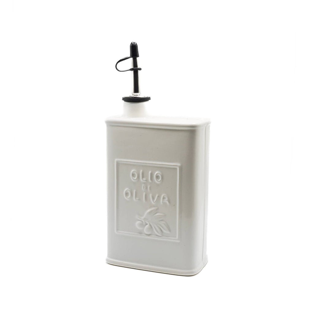 Fox Run Brands - Fox Run White Ceramic Oil Can, 17 oz/500 ML