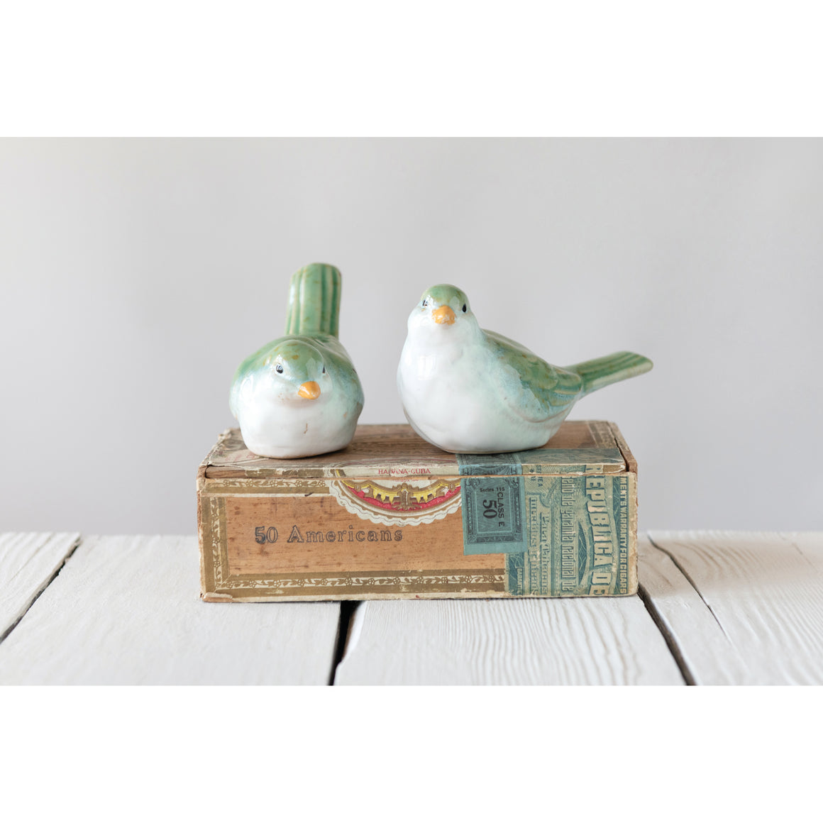 Stoneware Bird | Green