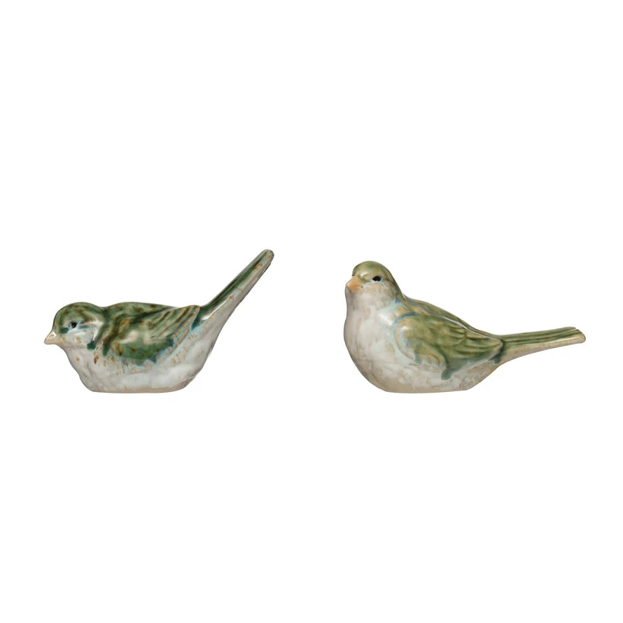 Stoneware Bird | Green