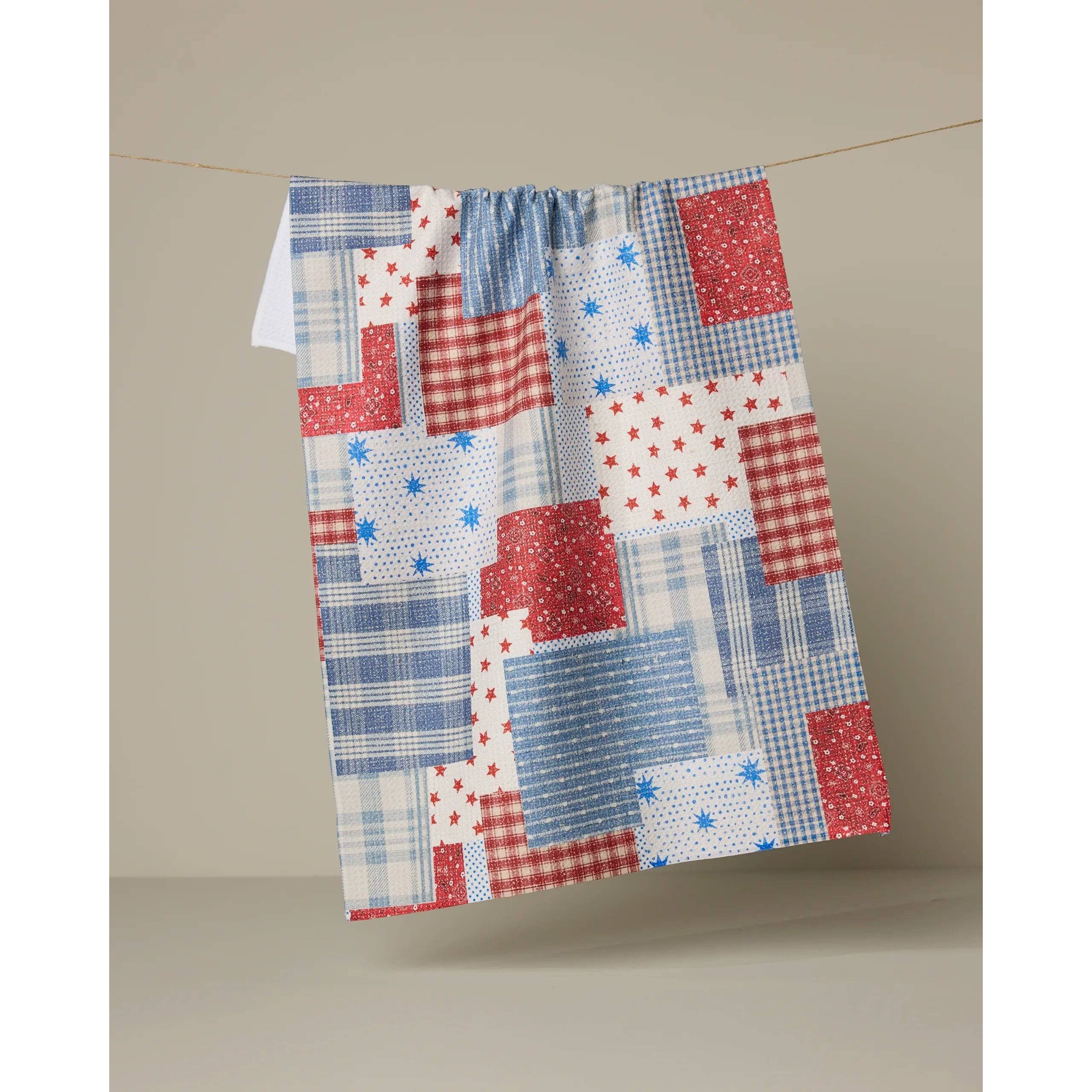 Geometry - Stars and Stitches Tea Towel