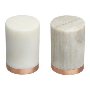 Marble & Copper Salt & Pepper Shaker Set