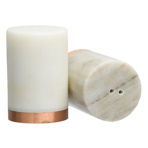 Marble & Copper Salt & Pepper Shaker Set