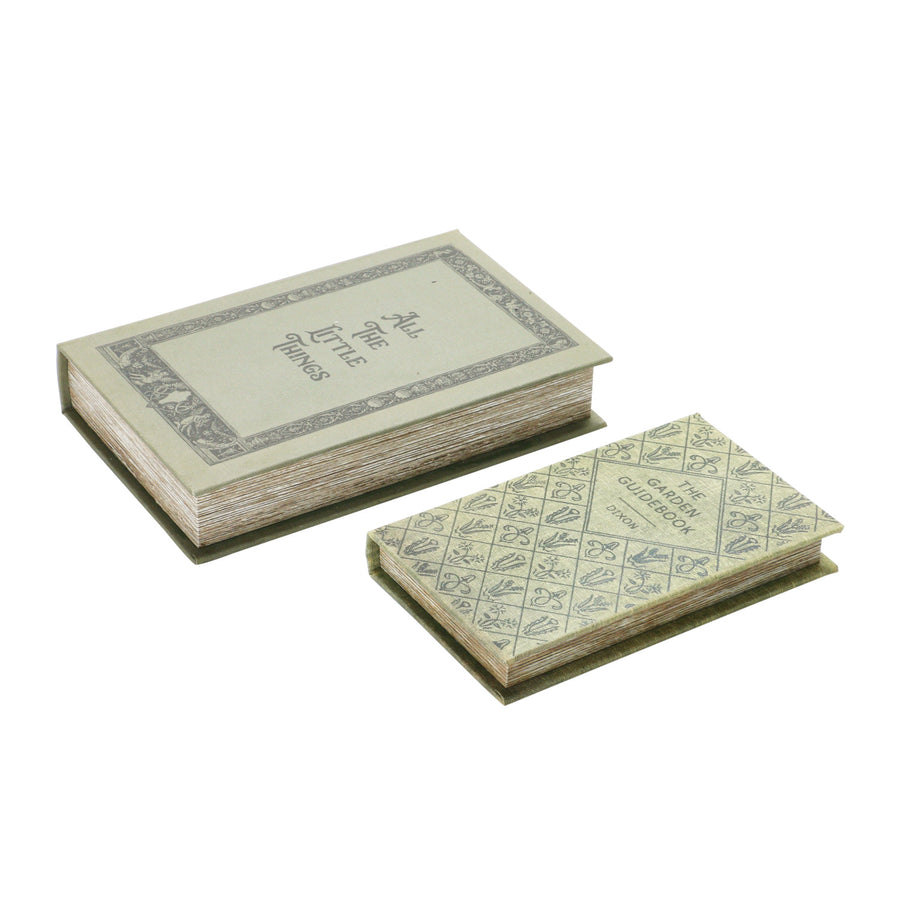 Linen Book Storage Boxes