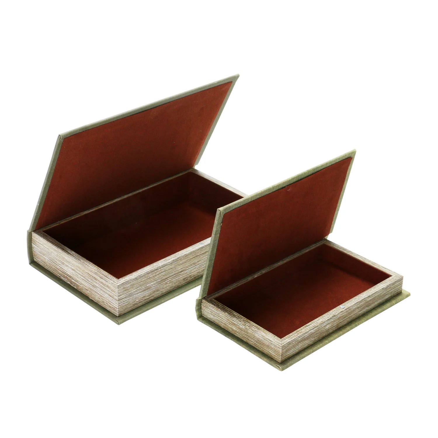Linen Book Storage Boxes