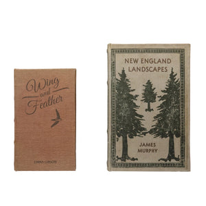 "New England Landscapes" Canvas Book Storage Boxes