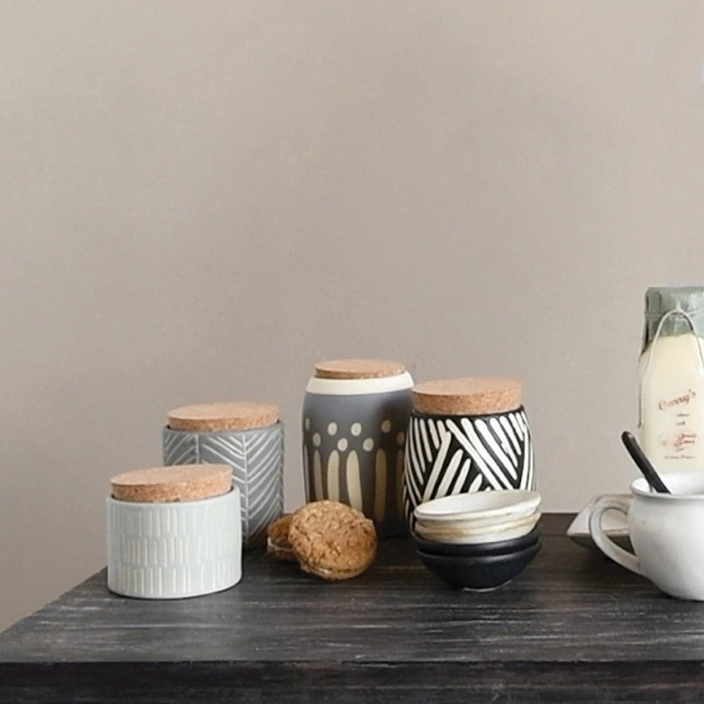 Stoneware Bowl w/Matte Reactive Glaze