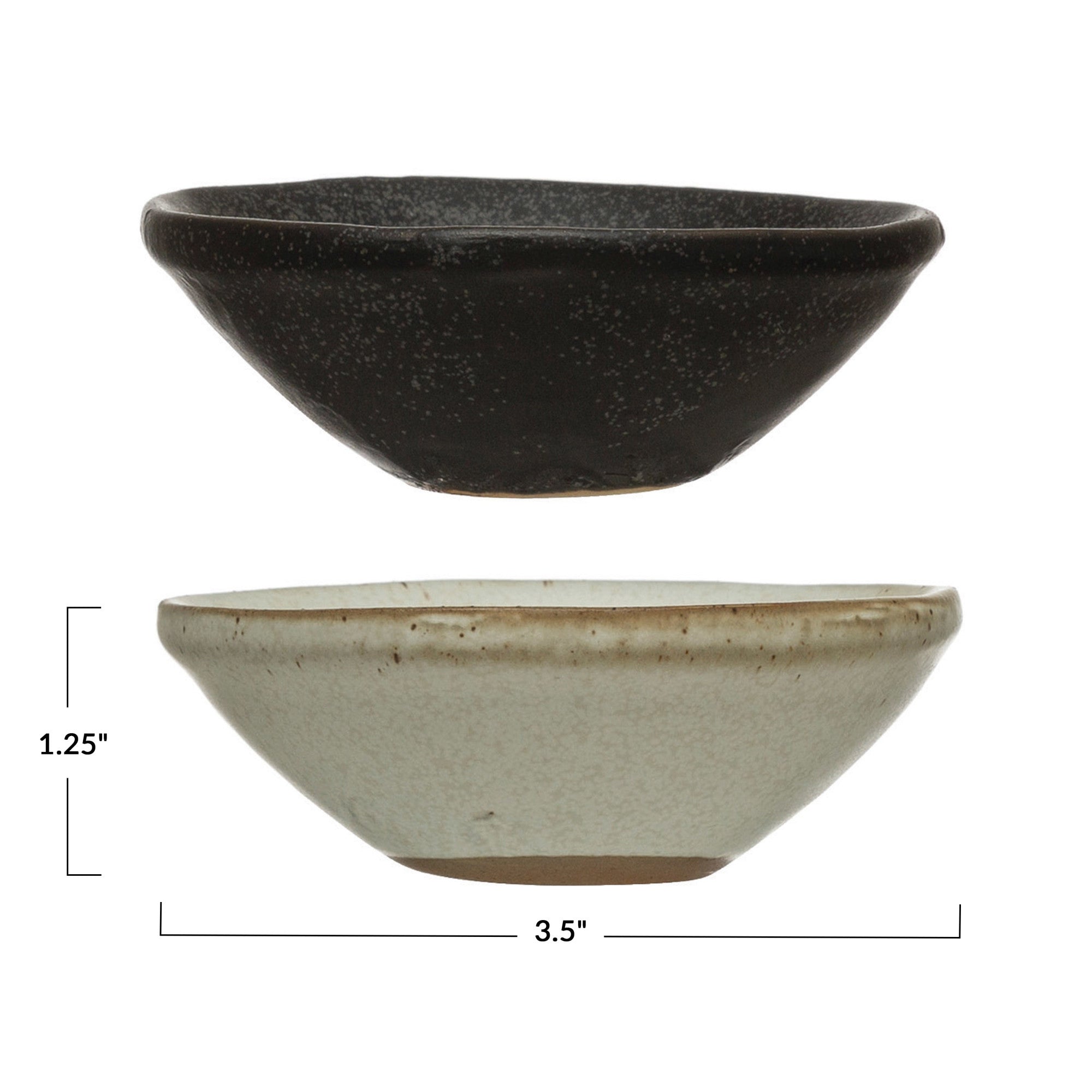 Stoneware Bowl w/Matte Reactive Glaze