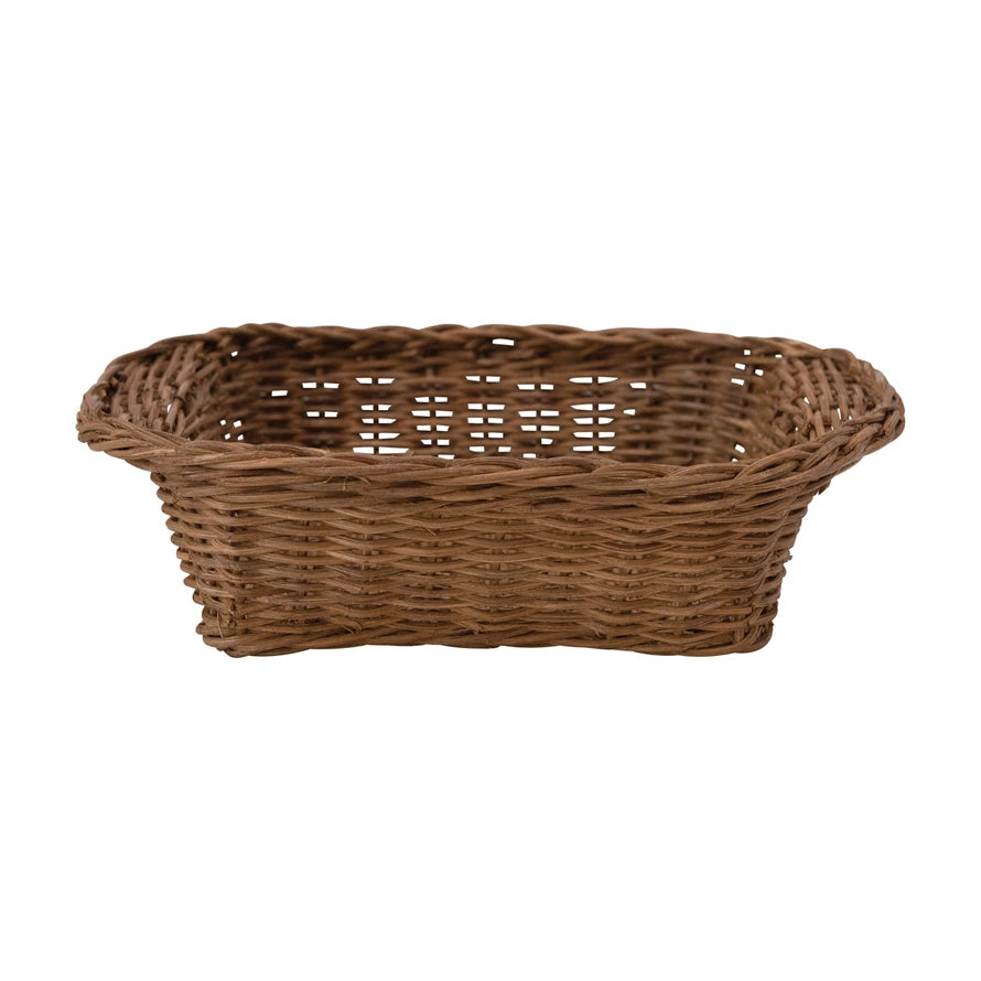 Hand-Woven Rattan Casserole Basket