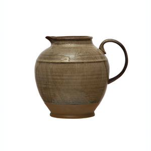 Stoneware Pitcher | Beige