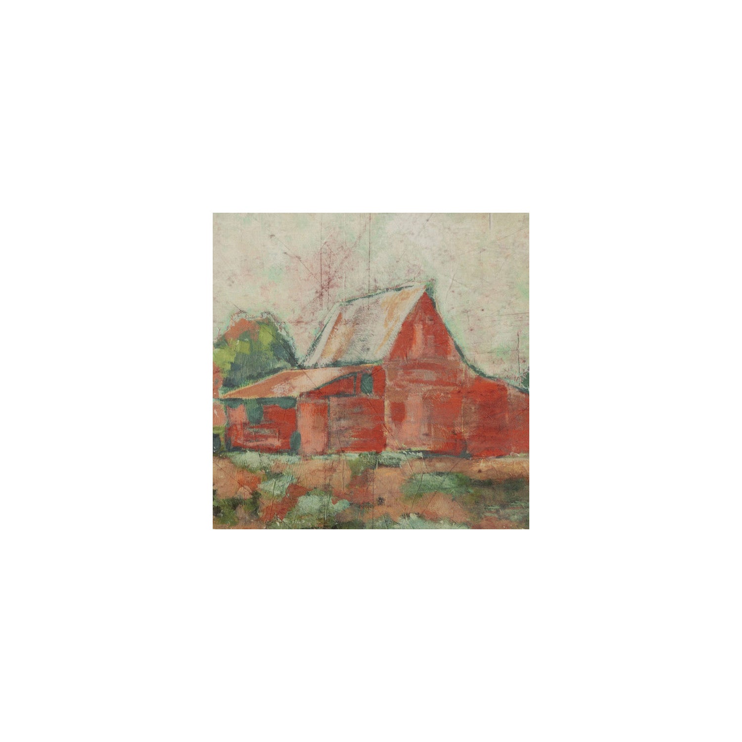 Red Barn Wall Canvas