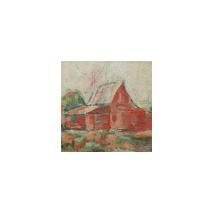 Red Barn Wall Canvas