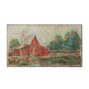 Red Barn Wall Canvas