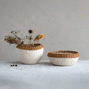 Decorative Handmade Paper Mache Bowl
