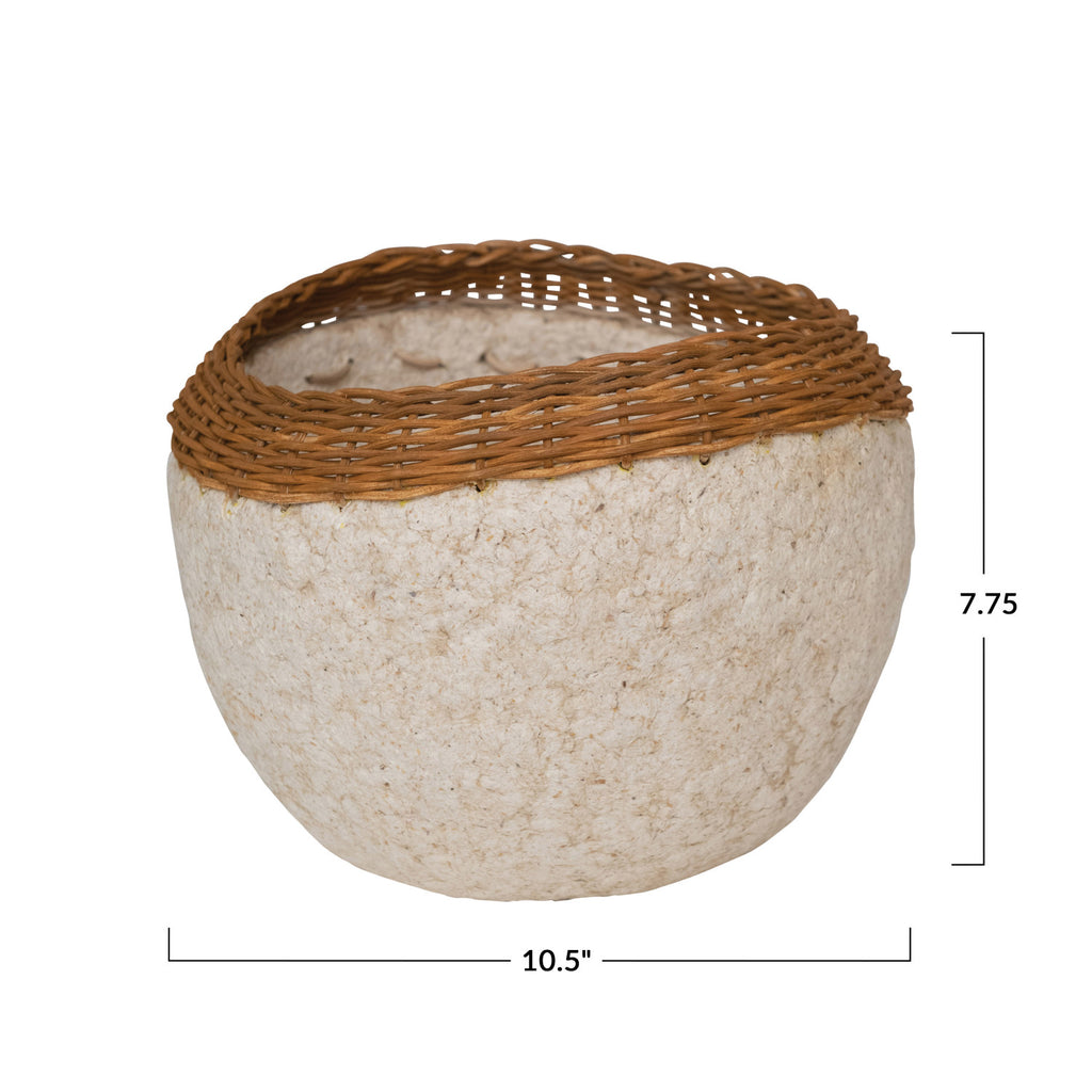 Decorative Handmade Paper Mache Bowl