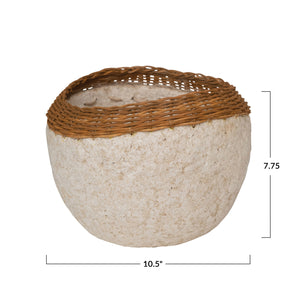Decorative Handmade Paper Mache Bowl