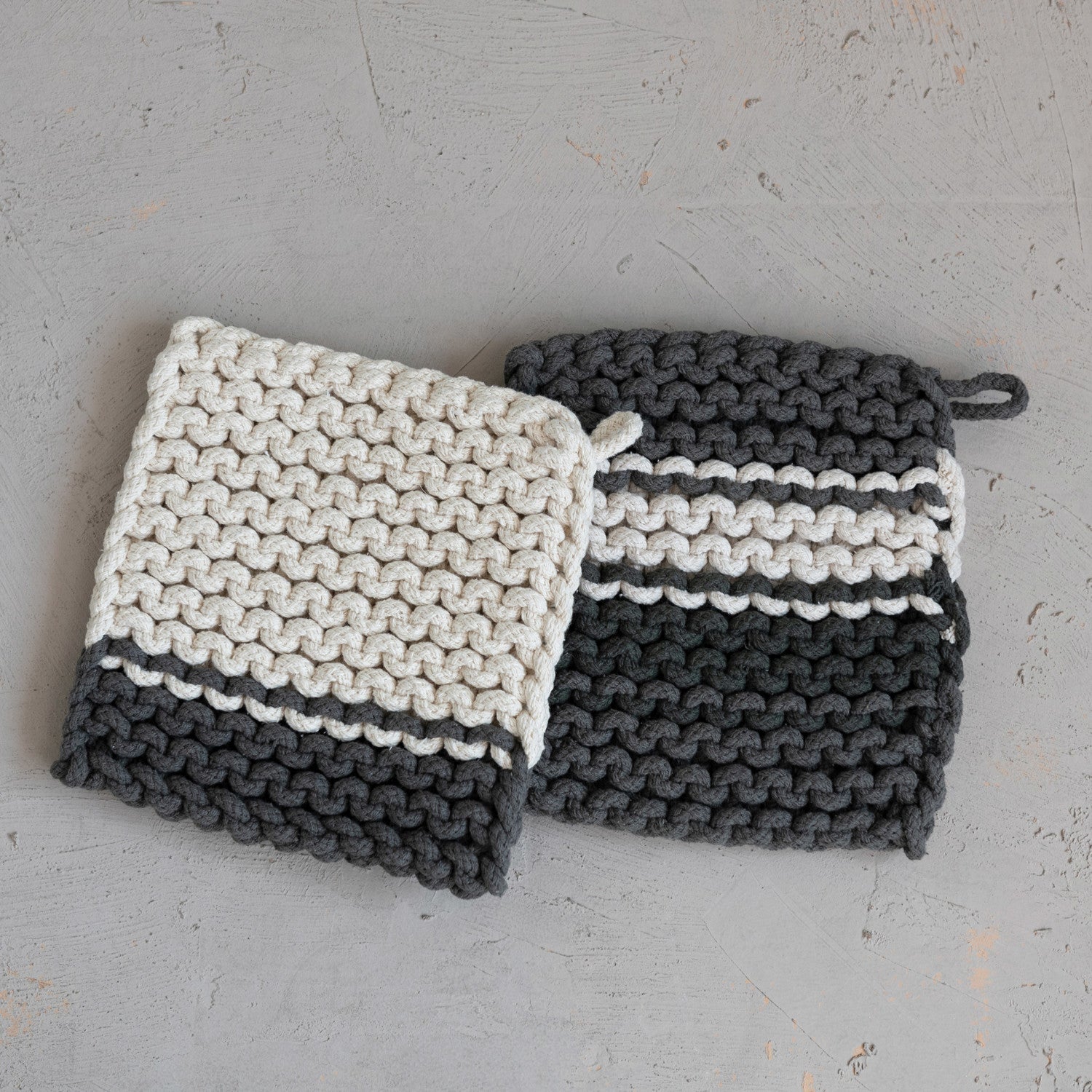 Square Cotton Crocheted Pot Holder
