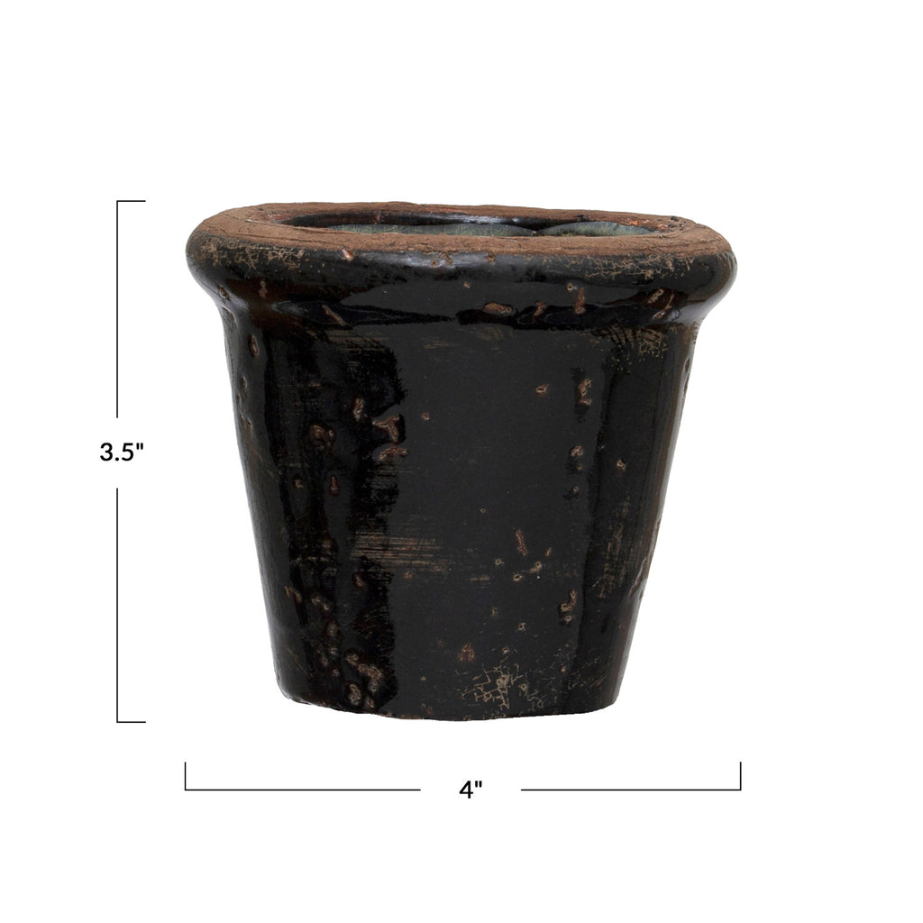 Black Terracotta Planter