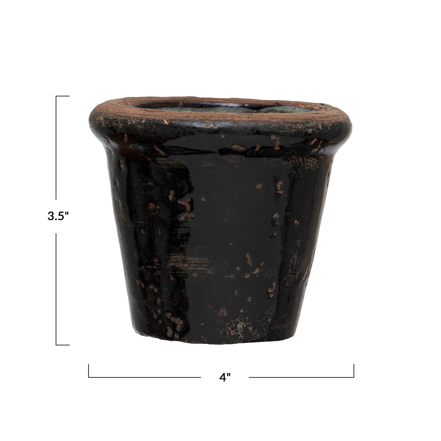 Black Terracotta Planter