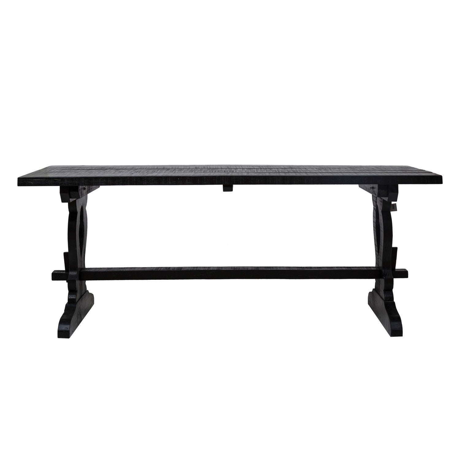 Reclaimed Pine Wood Table | Antique Black
