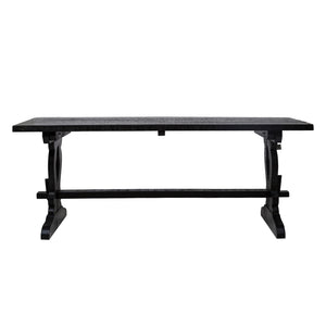 Reclaimed Pine Wood Table | Antique Black