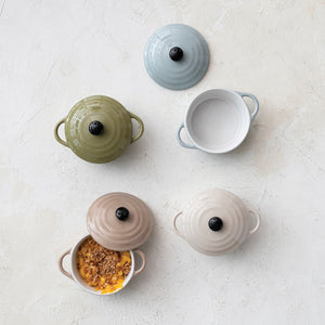 Stoneware Mini Baker w/ Lid