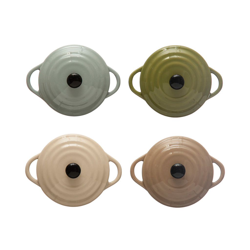 Stoneware Mini Baker w/ Lid