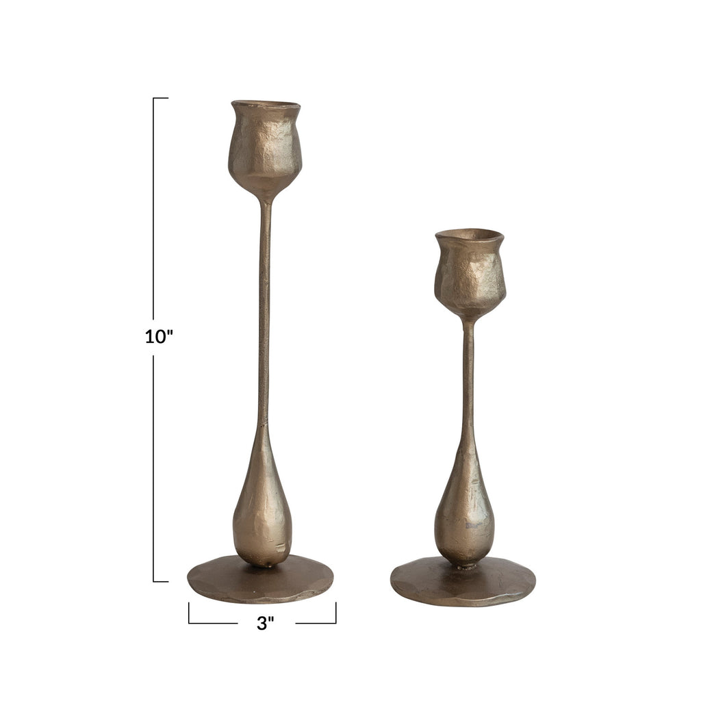 Hand-Forged Iron Taper Holder