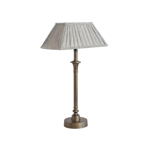 Antique Brass Finish Metal Table Lamp