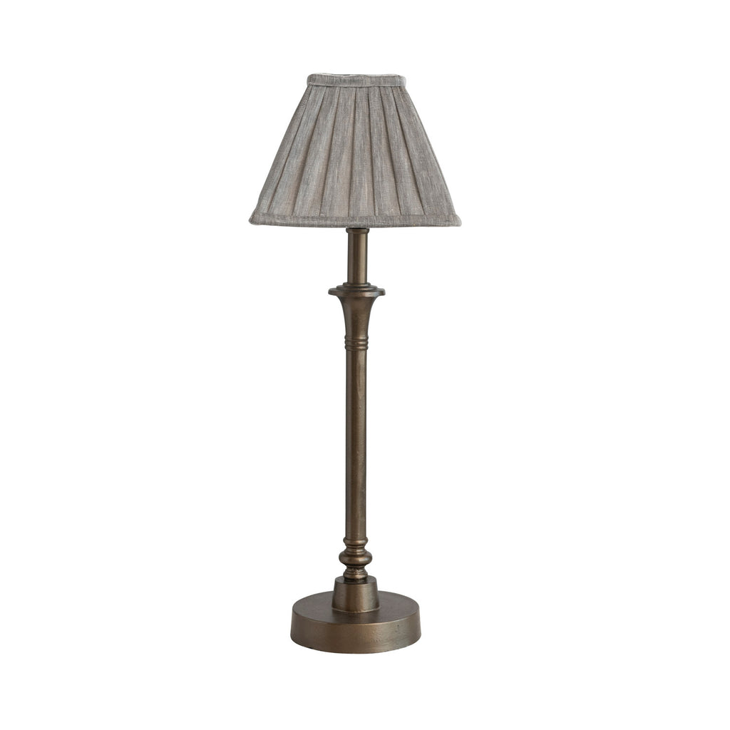 Antique Brass Finish Metal Table Lamp