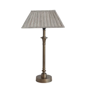 Antique Brass Finish Metal Table Lamp