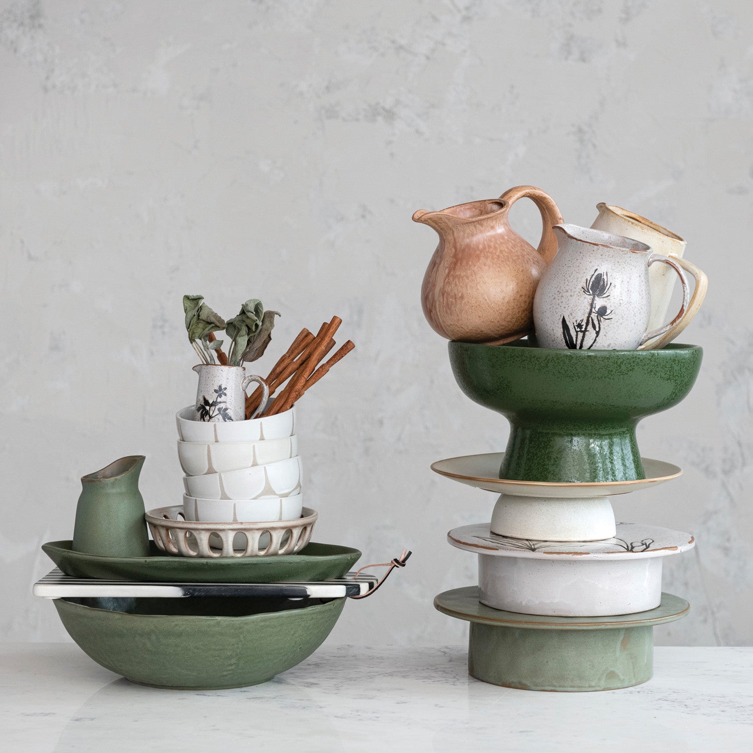 Stoneware Pitcher | Cream