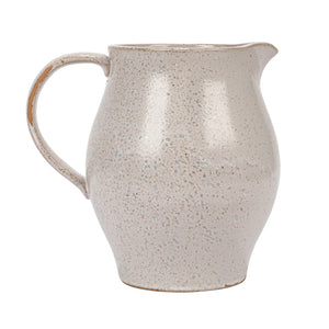 Stoneware Pitcher w/Flowers