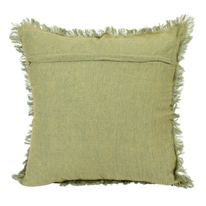 Stonewash Linen Pillow w/Fringe