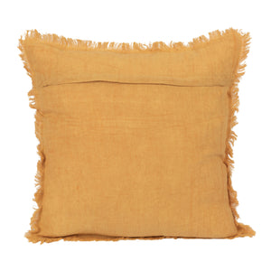 Stonewash Linen Pillow w/Fringe