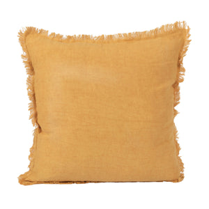 Stonewash Linen Pillow w/Fringe