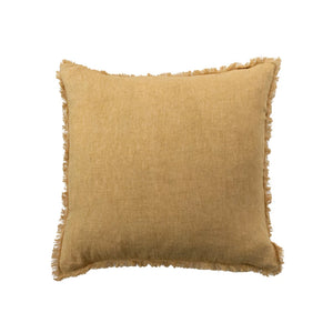 Stonewash Linen Pillow w/Fringe