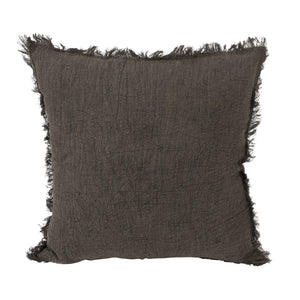 Stonewash Linen Pillow w/Fringe