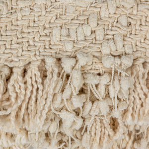 Woven Throw w/Fringe | Natural