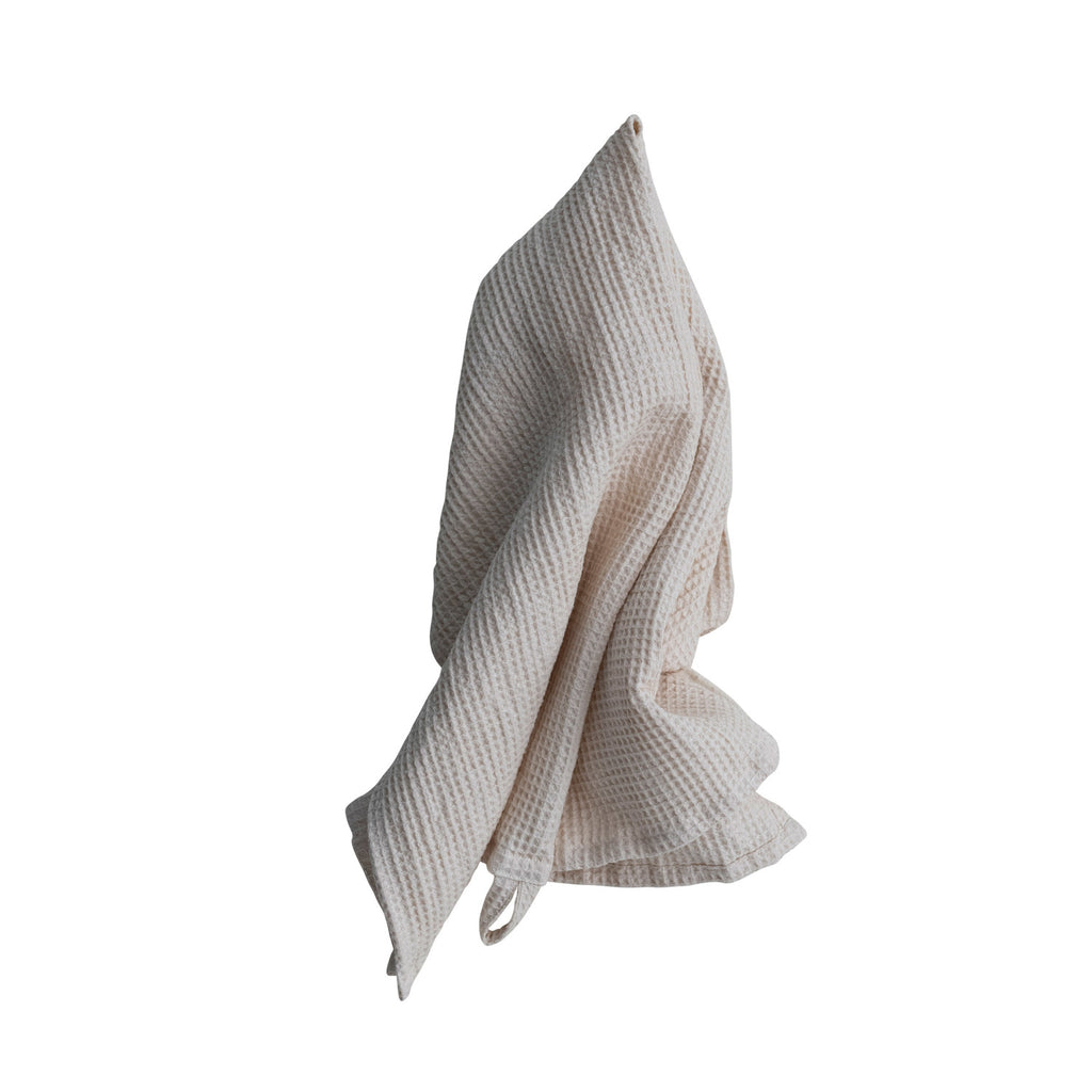Oversized Woven Linen & Cotton Waffle Tea Towel
