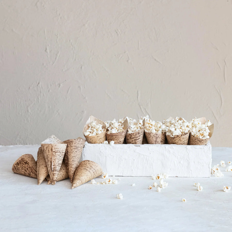 S/25 Bamboo Single Use Snack Cones