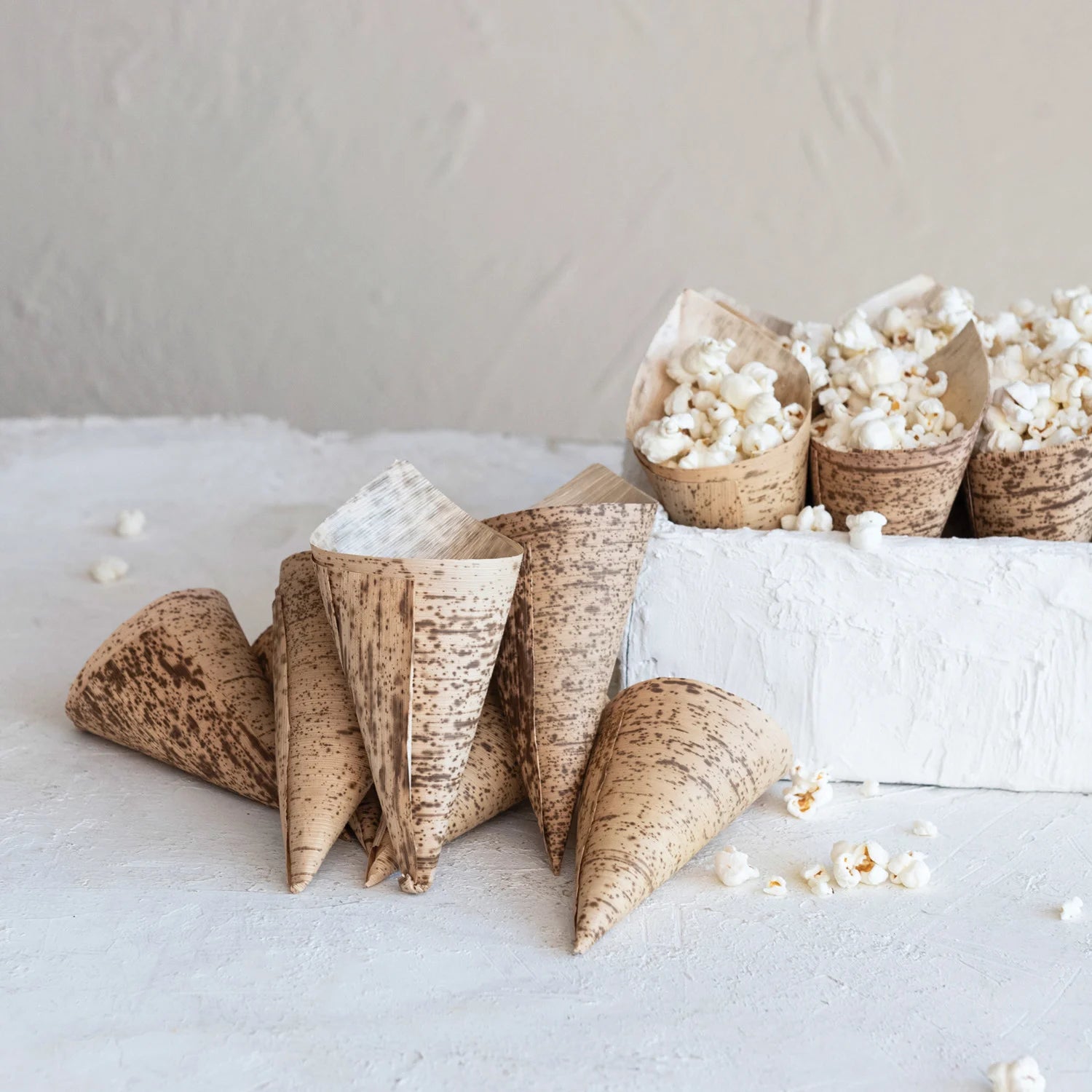 S/25 Bamboo Single Use Snack Cones