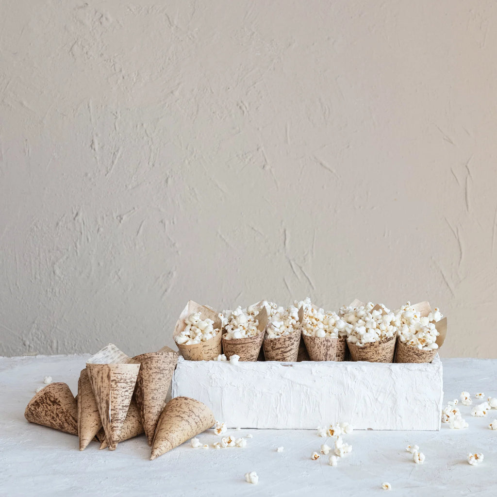 S/25 Bamboo Single Use Snack Cones