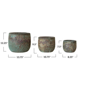 Coarse Terra-cotta Planters | Volcano Finish