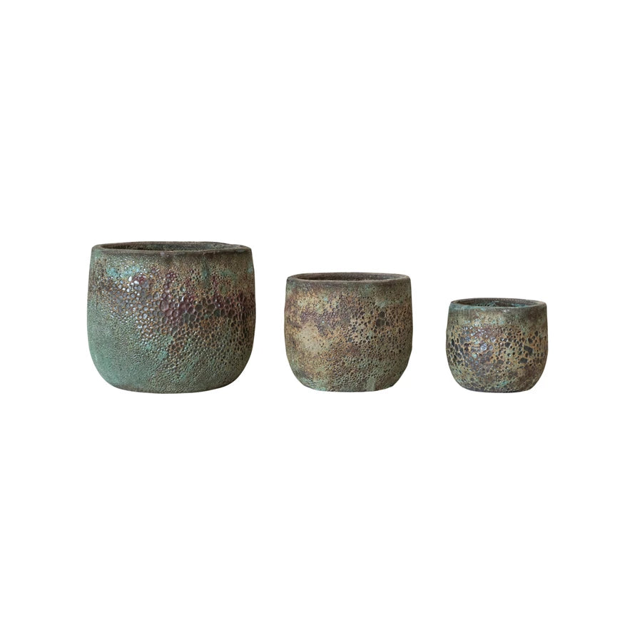 Coarse Terra-cotta Planters | Volcano Finish