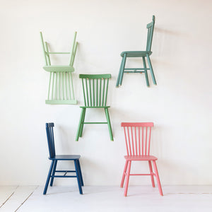 Slatted Back Chair | Turquoise