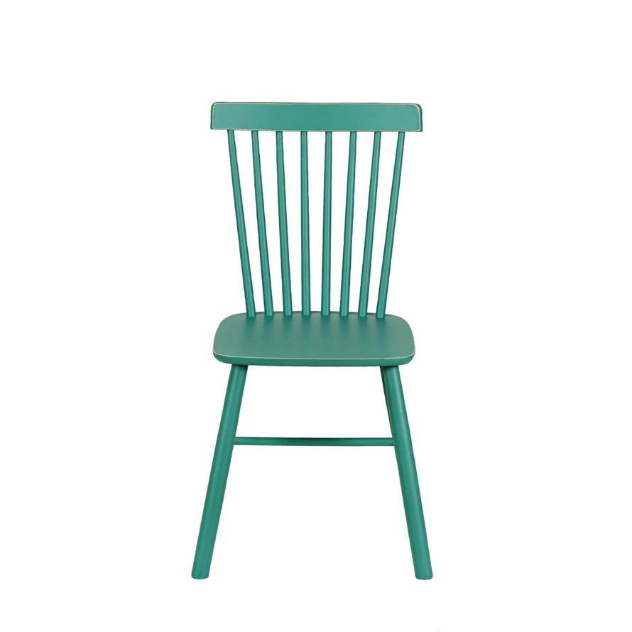 Slatted Back Chair | Turquoise